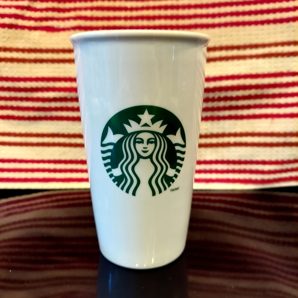 Starbucks White Ceramic Tumbler ☕️